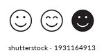 smile icon in trendy flat style ... | Shutterstock .eps vector #1931164913