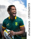Small photo of CAPE TOWN, SOUTH AFRICA - 7 28 July 2015, Siya Kolisi, Springbok Rugby player, captained the national rugby side to win the 2019 Rugby World Cup in Japan as the first black African.