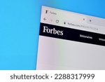 Small photo of NY, USA - DECEMBER 16, 2019: Homepage of forbes website on the display of PC, url - forbes.com.