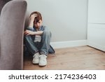 Small photo of Alone child boy fear stressful depressed emotion. Crying begging help.stop abusing domestic violence, person with health anxiety, people bad frustrated exhausted feeling down