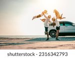 Small photo of insurance, life assurance, investment, assurance, finance, residential, property, protect, plan, freedom. parent holding a children around the beach. after life assurance investment benefit. assurance