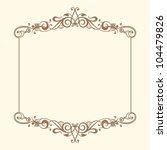 vintage frames vector | Shutterstock .eps vector #104479826