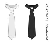 Men S Necktie Template Vector...