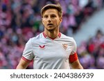 Small photo of Madrid, Spain- December 23, 2023: League match between Atletico de Madrid and Sevilla f.c played in Madrid. Ivan Rakitic during the match. Sevilla f.c players