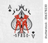 Ace Of Spades Symbol With Two...
