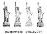 Statue Of Liberty  Vector Set....