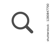 magnifying glass vector icon | Shutterstock .eps vector #1280847700