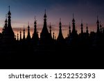 stupas around sandamuni ... | Shutterstock . vector #1252252393