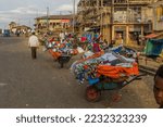Small photo of DEBARK, ETHIOPIA - MARCH 17, 2019: Street market in Debark, Ethiopia
