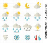 weather icons | Shutterstock .eps vector #152351840