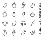 simple set of vegetable icon... | Shutterstock .eps vector #1810759576