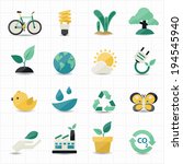 environment and green icons | Shutterstock .eps vector #194545940