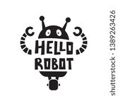 Hello Robot Hand Drawn Vector...