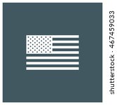 flat usa flag icon  america... | Shutterstock .eps vector #467459033