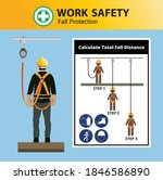 fall protection  construction... | Shutterstock .eps vector #1846586890