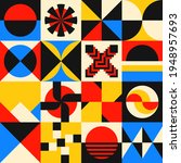 bauhaus abstract art. geometric ... | Shutterstock .eps vector #1948957693