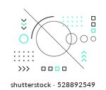  geometric elements . retro... | Shutterstock .eps vector #528892549