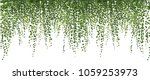 climbing wall of ivy. vector... | Shutterstock .eps vector #1059253973