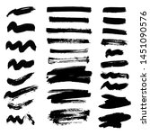 set of ink splashes blots... | Shutterstock . vector #1451090576