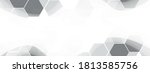 white geometric abstract... | Shutterstock .eps vector #1813585756
