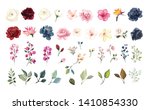 set of floral elements. flower... | Shutterstock .eps vector #1410854330