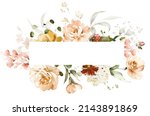 watercolor invitation design... | Shutterstock . vector #2143891869