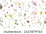seamless floral watercolor... | Shutterstock . vector #2167879763