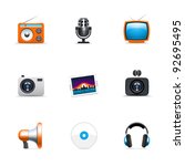 media icons | Shutterstock .eps vector #92695495