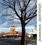 Small photo of ALBURY, NEW SOUTH WALES, AUSTRALIA. - On August 8, 2021. -Heritage old clock tower building of coronet jewellers of distinction at Dean street ,Albury CBD.