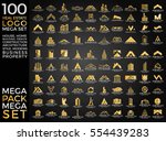 mega set and big group  real... | Shutterstock .eps vector #554439283