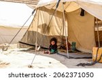 Small photo of Kabul, Afghanistan, October, 10, 2021, refugee life under the Taliban in a refugee camp
