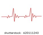 heartbeat line | Shutterstock .eps vector #620111243