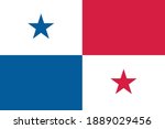 vector image of the panama flag | Shutterstock .eps vector #1889029456