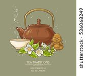 Jasmine Tea Vector Illustration