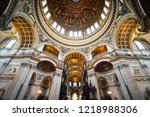 Inside St Paul's Cathedral in London, interior