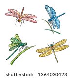 Set Of Different Dragonflies....