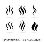 Hot Steam Vector Icon Isolated...