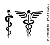 snake medical icon  caduceus... | Shutterstock .eps vector #1915546033