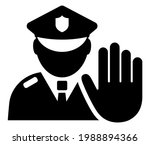 security control symbol  police ... | Shutterstock .eps vector #1988894366