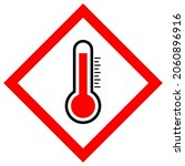 hot temperature vector warning... | Shutterstock .eps vector #2060896916