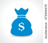 money bag vector icon... | Shutterstock .eps vector #373544470