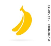 Ripe Yellow Bananas Icon...