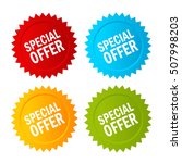 special offer star icon set... | Shutterstock .eps vector #507998203