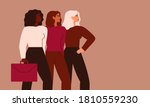 confident businesswomen stand... | Shutterstock .eps vector #1810559230