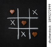 Chocolate Hearts And Grid Of...