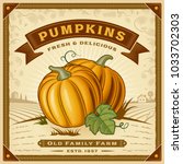 Retro Pumpkin Harvest Label...
