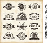 Vintage Organic Harvest Stamps...