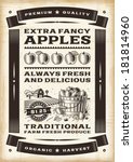 Vintage Apple Harvest Poster....