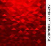 geometric red background with... | Shutterstock .eps vector #214381060