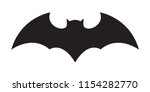 bat vector icon logo halloween... | Shutterstock .eps vector #1154282770